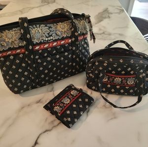 Vera bradley purse set and wallet